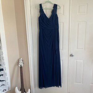 Christina Wu Dark Blue Bridesmaid Size 18